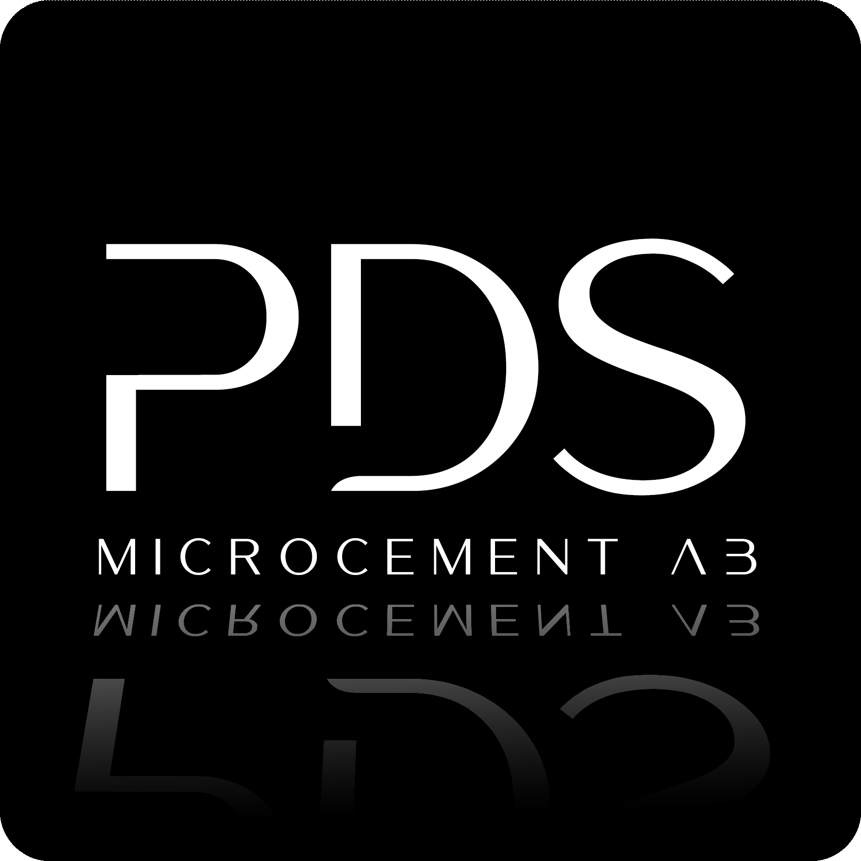 Logotyp för PDS Microcement – modern och stilren design som representerar professionella tjänster inom microcement i Stockholm och Uppsala